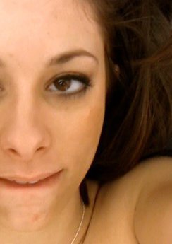 Beautiful tattooed brunette sucks off her boyfriend and gets a facial