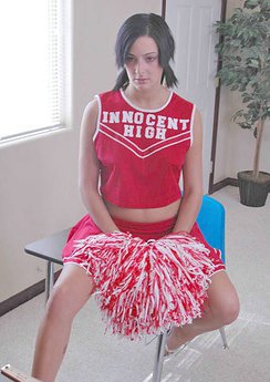 horny cheerleader shows off amazing body and seduces her teacher